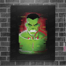 Load image into Gallery viewer, Shirts Posters / 4&quot;x6&quot; / Black Glitch Hulk
