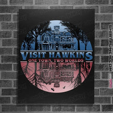 Load image into Gallery viewer, Daily_Deal_Shirts Posters / 4"x6" / Black Two Worlds