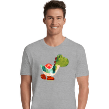 Load image into Gallery viewer, Shirts Premium Shirts, Unisex / Small / Sports Grey The Very Hungry Dinosaur
