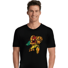 Load image into Gallery viewer, Shirts Premium Shirts, Unisex / Small / Black Metroid - Galactic Bounty Hunter