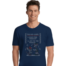 Load image into Gallery viewer, Shirts Premium Shirts, Unisex / Small / Navy Christmas List