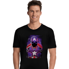 Load image into Gallery viewer, Shirts Premium Shirts, Unisex / Small / Black Glitch Captain America