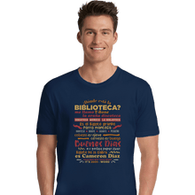 Load image into Gallery viewer, Shirts Premium Shirts, Unisex / Small / Navy The Bibliotecas Rap
