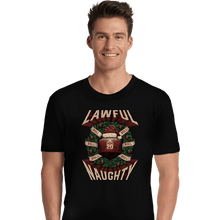 Load image into Gallery viewer, Shirts Premium Shirts, Unisex / Small / Black Lawful Naughty Christmas