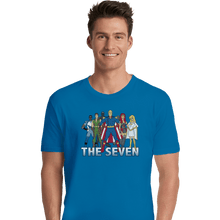 Load image into Gallery viewer, Shirts Premium Shirts, Unisex / Small / Sapphire Cartoon Seven