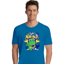 Load image into Gallery viewer, Daily_Deal_Shirts Premium Shirts, Unisex / Small / Sapphire Caveman Duo