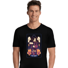 Load image into Gallery viewer, Daily_Deal_Shirts Premium Shirts, Unisex / Small / Black The Tower Cat Tarot