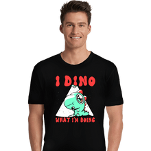 Load image into Gallery viewer, Shirts Premium Shirts, Unisex / Small / Black Confused Dino