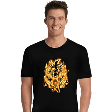 Load image into Gallery viewer, Shirts Premium Shirts, Unisex / Small / Black Golden SSj4