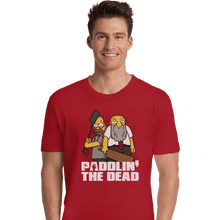 Load image into Gallery viewer, Shirts Premium Shirts, Unisex / Small / Red Paddlin' The Dead