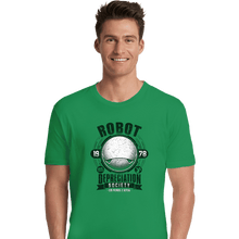 Load image into Gallery viewer, Shirts Premium Shirts, Unisex / Small / Irish Green Robot Depreciation Society
