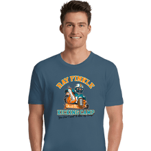 Load image into Gallery viewer, Secret_Shirts Premium Shirts, Unisex / Small / Indigo Blue Finkle's Kicking Camp