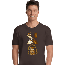 Load image into Gallery viewer, Secret_Shirts Premium Shirts, Unisex / Small / Dark Chocolate Owl Bear Fusion