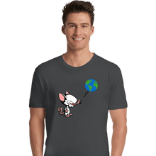 Load image into Gallery viewer, Daily_Deal_Shirts Premium Shirts, Unisex / Small / Charcoal Mouse With World