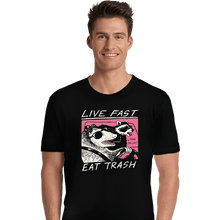 Load image into Gallery viewer, Secret_Shirts Premium Shirts, Unisex / Small / Black Live Fast Eat Trash