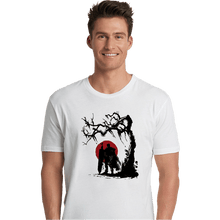 Load image into Gallery viewer, Shirts Premium Shirts, Unisex / Small / White Black Swordsman Under The Sun