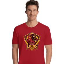 Load image into Gallery viewer, Shirts Premium Shirts, Unisex / Small / Red Gryffindors Lions
