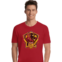 Load image into Gallery viewer, Shirts Premium Shirts, Unisex / Small / Red Gryffindors Lions