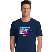 Load image into Gallery viewer, Daily_Deal_Shirts Premium Shirts, Unisex / Small / Navy Spaceship In A Bottle