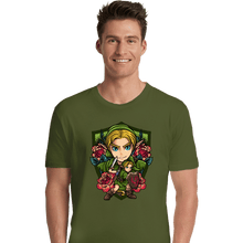 Load image into Gallery viewer, Secret_Shirts Premium Shirts, Unisex / Small / Military Green Link Crest