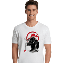 Load image into Gallery viewer, Shirts Premium Shirts, Unisex / Small / White TRICERATOPS SUMI-E halftones