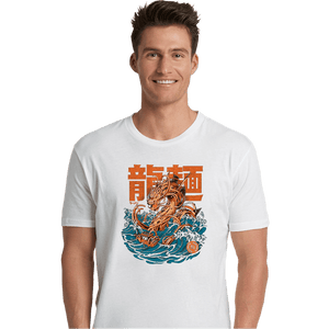 Daily_Deal_Shirts Premium Shirts, Unisex / Small / White Ramen Dragon