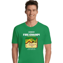 Load image into Gallery viewer, Last_Chance_Shirts Premium Shirts, Unisex / Small / Irish Green Retro Fire Swamp