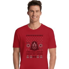 Load image into Gallery viewer, Shirts Premium Shirts, Unisex / Small / Red Vader Christmas