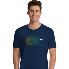 Load image into Gallery viewer, Secret_Shirts Premium Shirts, Unisex / Small / Navy Tardis Trail