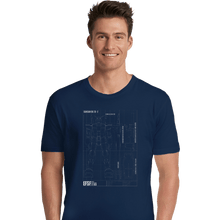 Load image into Gallery viewer, Secret_Shirts Premium Shirts, Unisex / Small / Navy RX 78 2 Blueprint