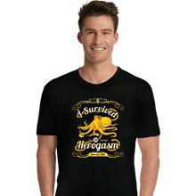 Load image into Gallery viewer, Daily_Deal_Shirts Premium Shirts, Unisex / Small / Black I Survived The Hero Gathering
