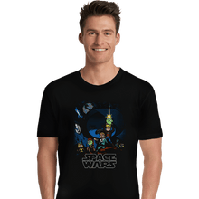 Load image into Gallery viewer, Shirts Premium Shirts, Unisex / Small / Black Space Wars
