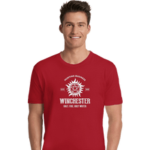 Load image into Gallery viewer, Shirts Premium Shirts, Unisex / Small / Red Winchester Hunting Business