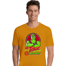 Load image into Gallery viewer, Daily_Deal_Shirts Premium Shirts, Unisex / Small / Gold Mr. Toxie