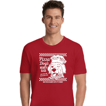 Load image into Gallery viewer, Daily_Deal_Shirts Premium Shirts, Unisex / Small / Red Pizza Dog
