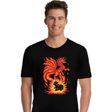 Load image into Gallery viewer, Shirts Premium Shirts, Unisex / Small / Black The Flame Tailed Fox Within