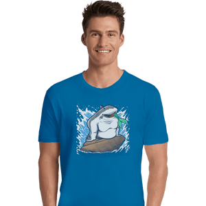 Shirts Premium Shirts, Unisex / Small / Sapphire The Little Shark