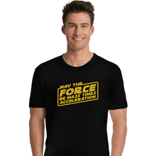 Load image into Gallery viewer, Daily_Deal_Shirts Premium Shirts, Unisex / Small / Black Mass Times Acceleration