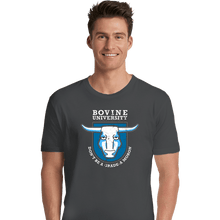 Load image into Gallery viewer, Daily_Deal_Shirts Premium Shirts, Unisex / Small / Charcoal Bovine University