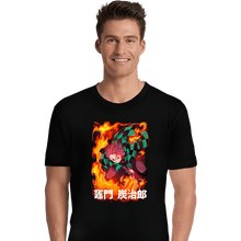 Load image into Gallery viewer, Shirts Premium Shirts, Unisex / Small / Black Slayer Tanjiro