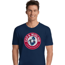 Load image into Gallery viewer, Shirts Premium Shirts, Unisex / Small / Navy Cap And Mjolnir