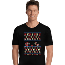 Load image into Gallery viewer, Shirts Premium Shirts, Unisex / Small / Black Christmas Man