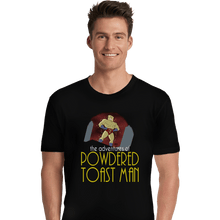 Load image into Gallery viewer, Shirts Premium Shirts, Unisex / Small / Black Powdered Toast Man