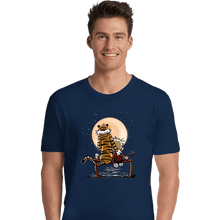 Load image into Gallery viewer, Daily_Deal_Shirts Premium Shirts, Unisex / Small / Navy Calvin Friends