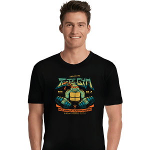 Daily_Deal_Shirts Premium Shirts, Unisex / Small / Black Mikey's Turtle Gym