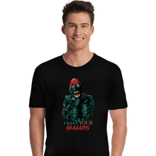 Load image into Gallery viewer, Daily_Deal_Shirts Premium Shirts, Unisex / Small / Black Tarman Wants Your Brains!