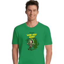 Load image into Gallery viewer, Secret_Shirts Premium Shirts, Unisex / Small / Irish Green Low-Key Hero