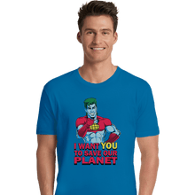 Load image into Gallery viewer, Shirts Premium Shirts, Unisex / Small / Sapphire Planeteer Call