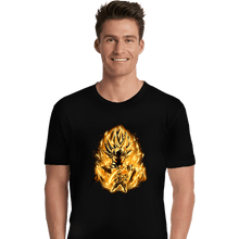 Load image into Gallery viewer, Shirts Premium Shirts, Unisex / Small / Black Golden Saiyan Rose