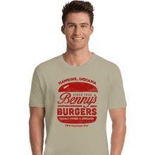 Load image into Gallery viewer, Shirts Premium Shirts, Unisex / Small / Natural Benny's Burgers